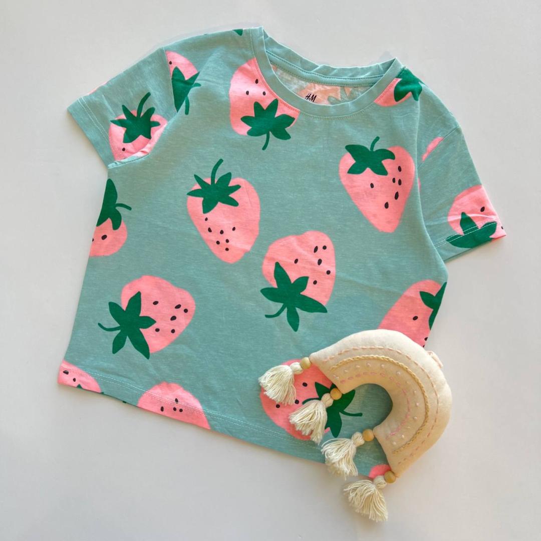 تیشرت توت فرنگی h&m کد ۶۷۱